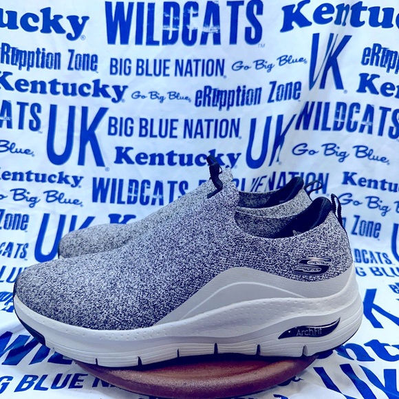 Skechers Arch Fit Ascension 232404 Mens Gray Canvas Lifestyle Sneakers Size 13 main image 6
